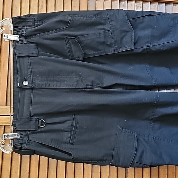 CQR Utility Cargo Pants elastic waist water resistant hiking tactical 36x27 shor - Picture 4 of 12